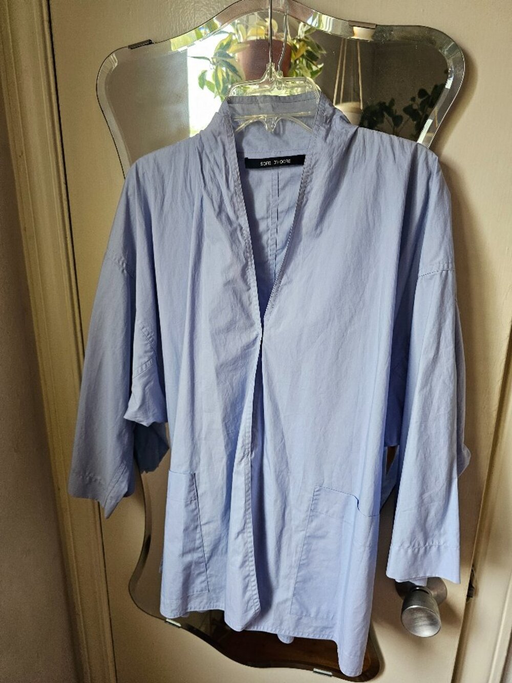 Sofie D'Hoore Kimono Japan Top Blouse Light Jacket Pockets sz 38